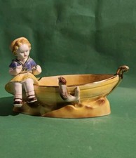 Svuotatasche, Ceramica Scuola Sebellin, 1930, h cm 20,5, Base 27,5x14,5 cm 