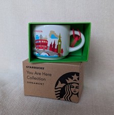 NUOVO!! Tazza espresso Starbucks You Are Here London ornamento