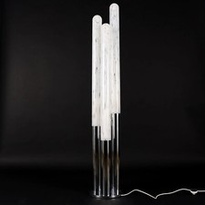 MAZZEGA Lampada Terra 3 Luci Vetro MURANO di CARLO NASON Italia '70 Piantana