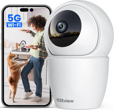 Telecamera Da Interno Telecamera per Cani Da Compagnia Super HD Da 5 MP, Telecam