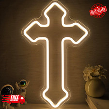 Insegna Neon Croce Gesù Luci