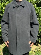 1856 Burberry Prorsum trench a righe giacca lunga parka taglia 42 54 L XL