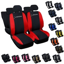 COPRISEDILI AUTO COMPATIBILI CON LEON MADE IN ITALY SET COMPLETO VARI COLORI