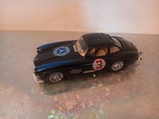 MODELLINO AUTO BBURAGO BURAGO RARA 1/24 MERCEDES 300 SL 1954 PANAMERICAINE BLUE