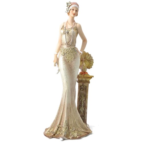 Elegante statua donna vintage