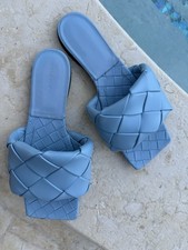 Sandali bassi blu Bottega