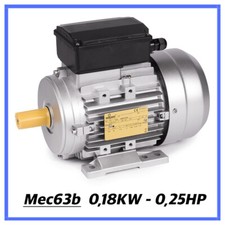 Motore elettrico asincrono monofase 1400 giri 230V per betoniera mec63c 4 poli