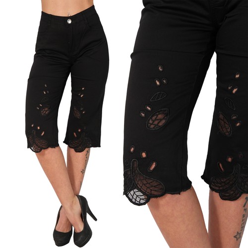 Pantalone capri pizzo - 3/4,