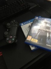 Sony PlayStation 4 Slim 500GB Home Console Jet Black (Bloodborne and Uncharted 4