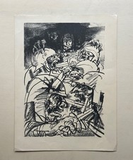 Litografia 1971 Guerra Armin