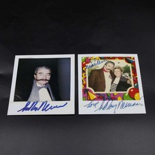 Lotto foto Polaroid firmate LeRoy Neiman (2) artista autografo auto ZJ19008