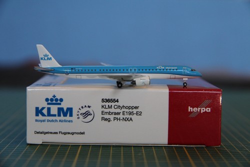 Herpa wings 500 klm embraer - herpa, 1:500