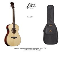 EKO TRI A300E Chitarra Acustica Elettrificata Auditorium EFFETTI e BT + GIG BAG