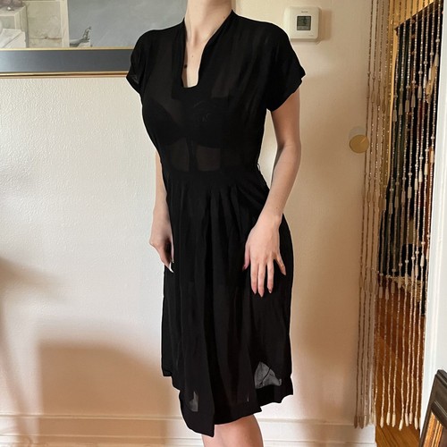 Abito camicia maglia nero