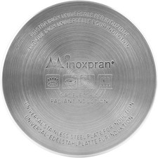 INOXPRAN - Piastra Universale per Induzione in Acciaio Inossidabile, 12x12x0,5 c