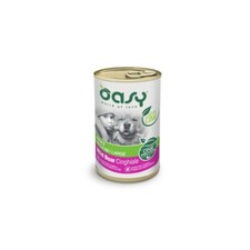 Oasy umido cane adult monoproteico, gusto CINGHIALE | 6 scatolette da 400 grammi