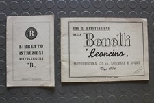N° 2 Uso e Manutenzione RISTAMPA LEGEND BIKE Benelli Leoncino 125 Motoleggera B