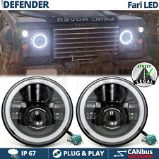 FARI Full LED Per LAND ROVER DEFENDER Angel Eyes DRL Luce Bianca 6500K OMOLOGATI