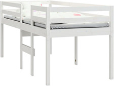 Letto a Soppalco Bianco 90X200