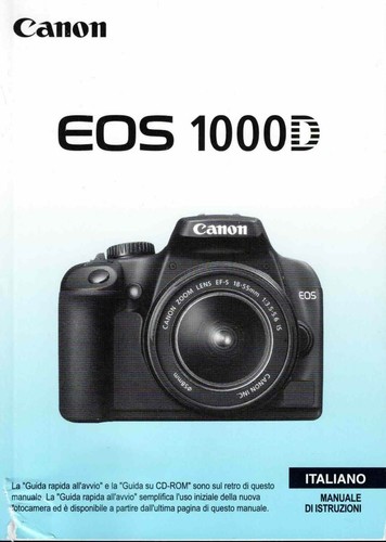 Canon eos 1000d - canon, d'uso