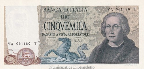 Repubblica 5000 lire c - lire,