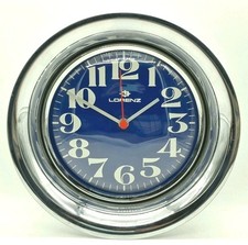 OROLOGIO DA PARETE/MURO-LORENZ DESIGN-MADE ITALY-METALLO/VETRO-ANNI 70'-VINTAGE