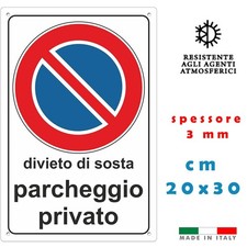 Cartello DIVIETO DI SOSTA