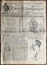 1931 Venezia Sior Tonin Bonagrazia nr. 42 Casamia Ginevra giornale satirico