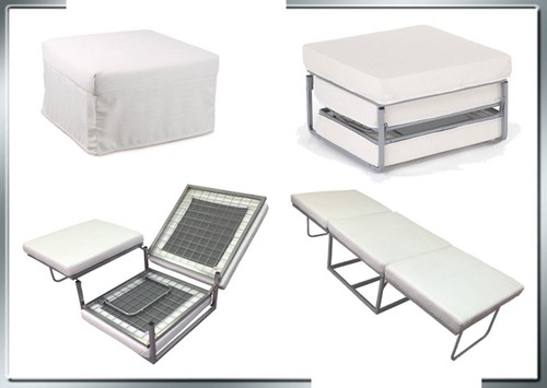 Pouf pouff letto trasformabile - pouf,