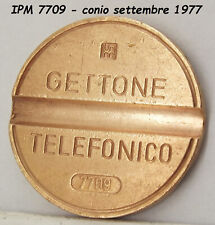 1977 GETTONE TELEFONICO IPM 7709 in gettoni da telefono di raro medaglia token @