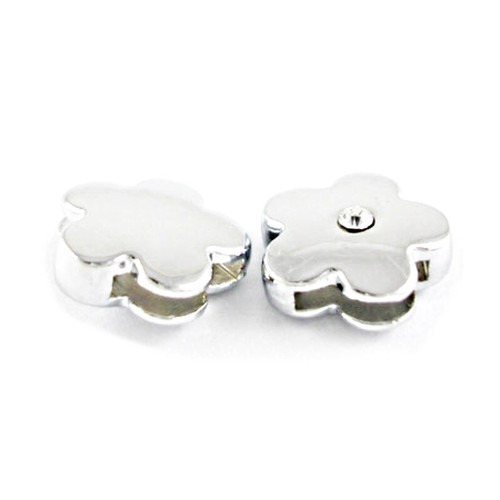 Ciondolo slide charm fiore - ciondolo,