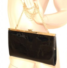BORSELLO donna NERO ORO dorato