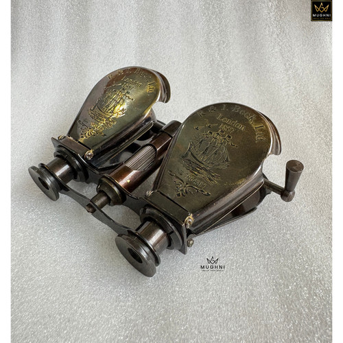 Antico binocolo ottone per - binocolo,