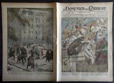 DOMENICA del CORRIERE 1924# 7 Olimpiadi di Chamonix - sfilata dei ku Klux klan