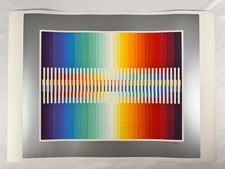 Arcobaleno integrato di Agam serigrafia firmata numerata 95/99 archi carta