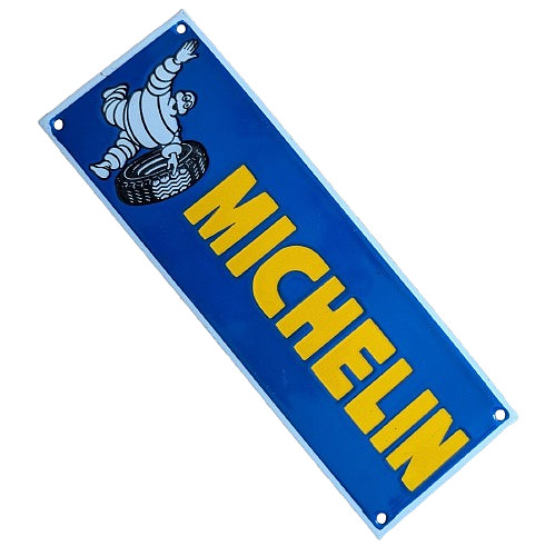 Michelin man enamel - metal, sign