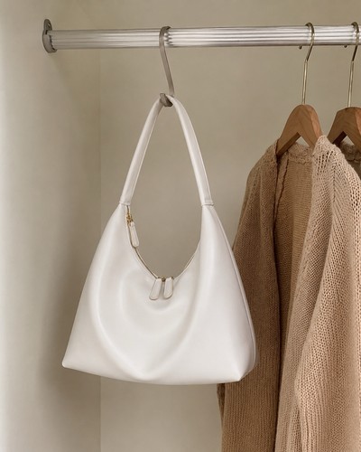 Borsa hobo donna bianca - donna,