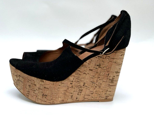 Zara nero tacco con zeppa - nero,