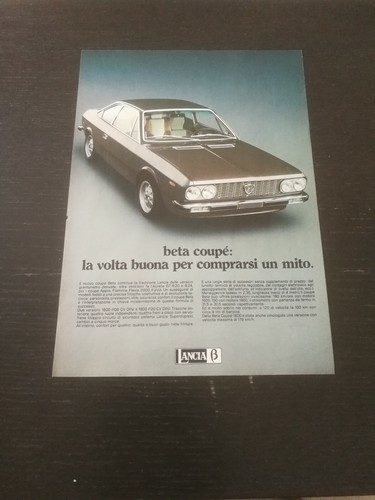 1974 beta coupe lancia 1600 - 1974,