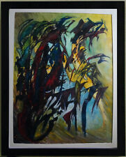 Disegno Olio Composizione Astratto Firmato Gustav Von Der Loo