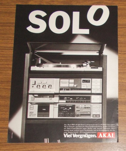 Rara pubblicità vintage akai - rara,