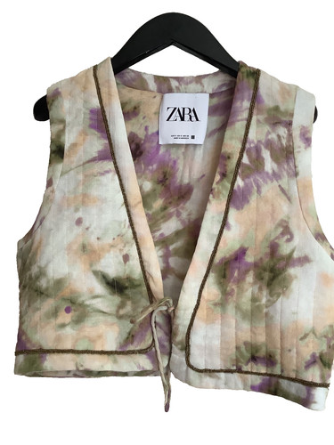 Gilet zara acquerello stampa - acquerello,