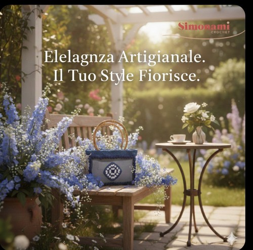 Borsa uncinetto denim - borsa,