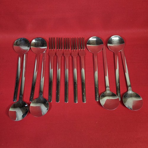 Set posate moderniste acciaio - posate,