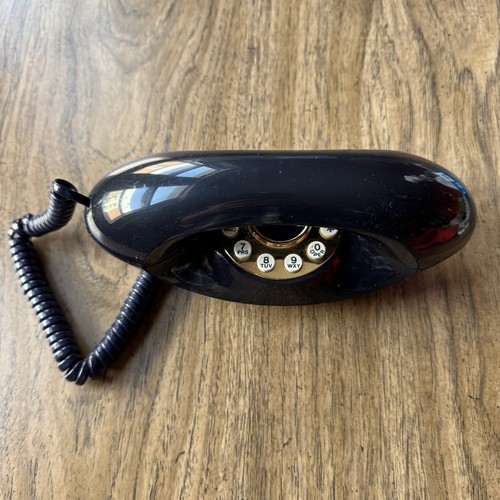 Telefono vintage nero genio - telefono,