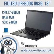 Notebook Fujitsu U939 13" Cpu