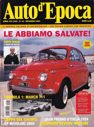 Auto epoca anno xxii - d'epoca,