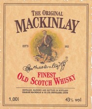 17557-ETICHETTA (VINI-LIQUORI) THE ORIGINAL MACKINLAY OLD SCOTCH WHISKY, 43% vol