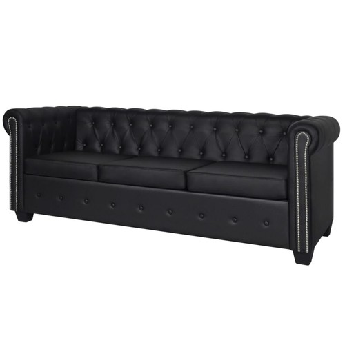 Vidaxl divano chesterfield 3 - chesterfield,