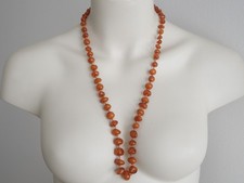 Collana In Ambra Naturale 35,1 G/74,5 Cm